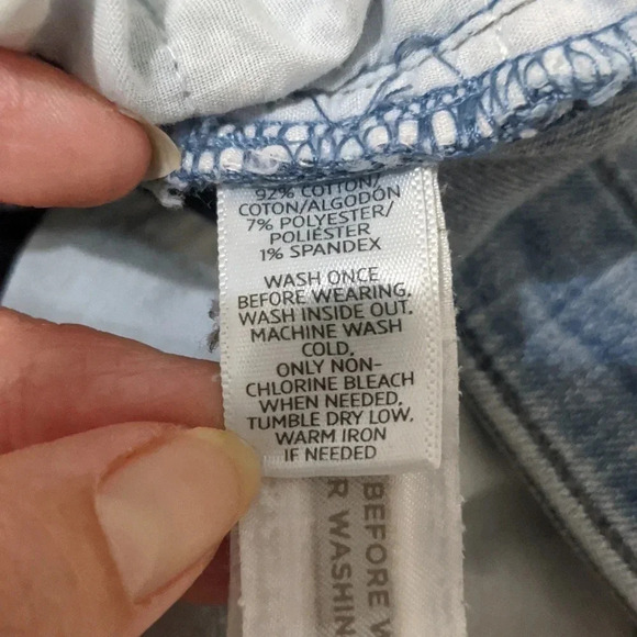 Ann Taylor LOFT Curvy Cuffed Crop Jeans, Color Blue, Size 25 - Picture 12 of 12